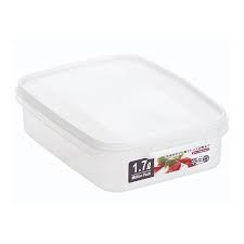Hộp nhựa Yamada dáng thấp 1.7L - trắng