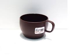 Cốc nhựa thấp Inomata 350ml - màu nâu