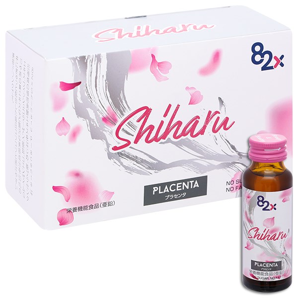 Nước uống Collagen Placenta 82x Shiharu 10 chai x 50ml