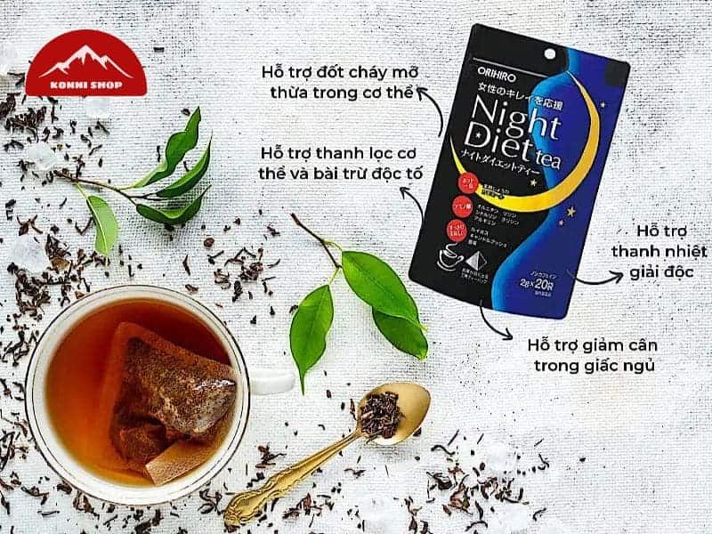 Trà giảm cân Orihiro Night Diet 24 gói