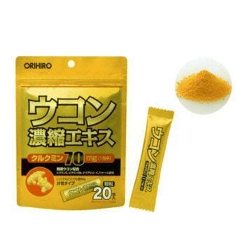 Bột nghệ giải rượu Orihiro Ukon 70mg túi 20 gói
