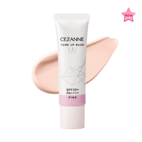 Kem lót Cezanne UV chống nắng SPF50+/PA ++++ nâng tông base hồng trong trẻo tuýp 30g