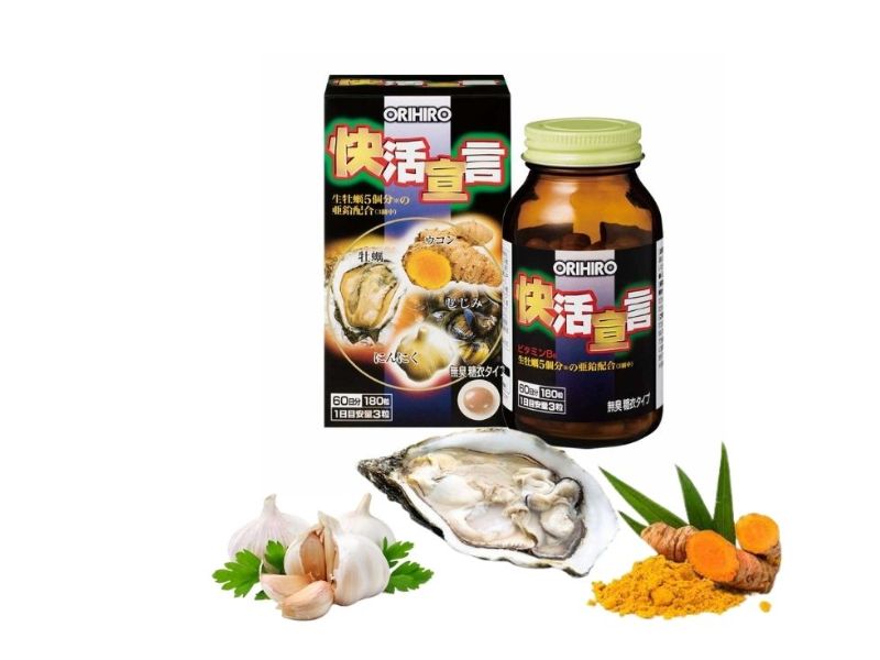 Viên uống Orihiro chiết xuất hàu nghệ, bổ thận, tăng cường sinh lí 180 viên