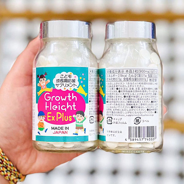 Viên uống hỗ trợ tăng chiều cao Growth Height EX Plus lọ 300 viên