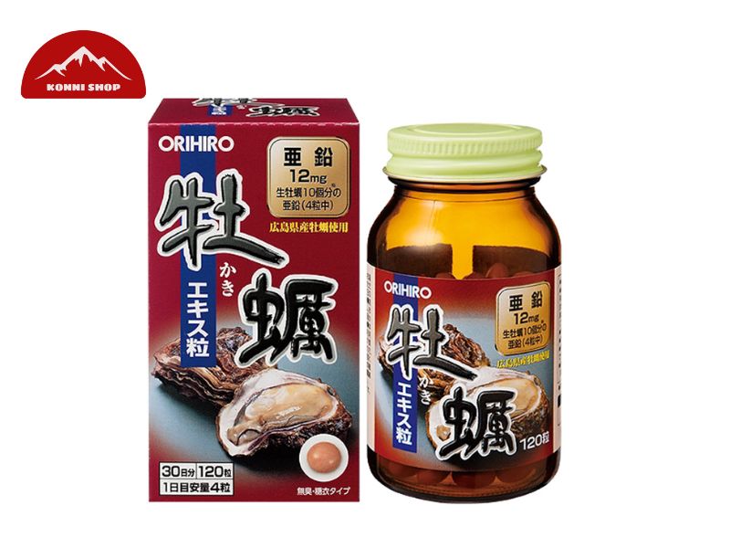 Viên uống hỗ trợ tăng cường sinh lí Orihiro chiết xuất tinh chất hàu tươi 120 viên