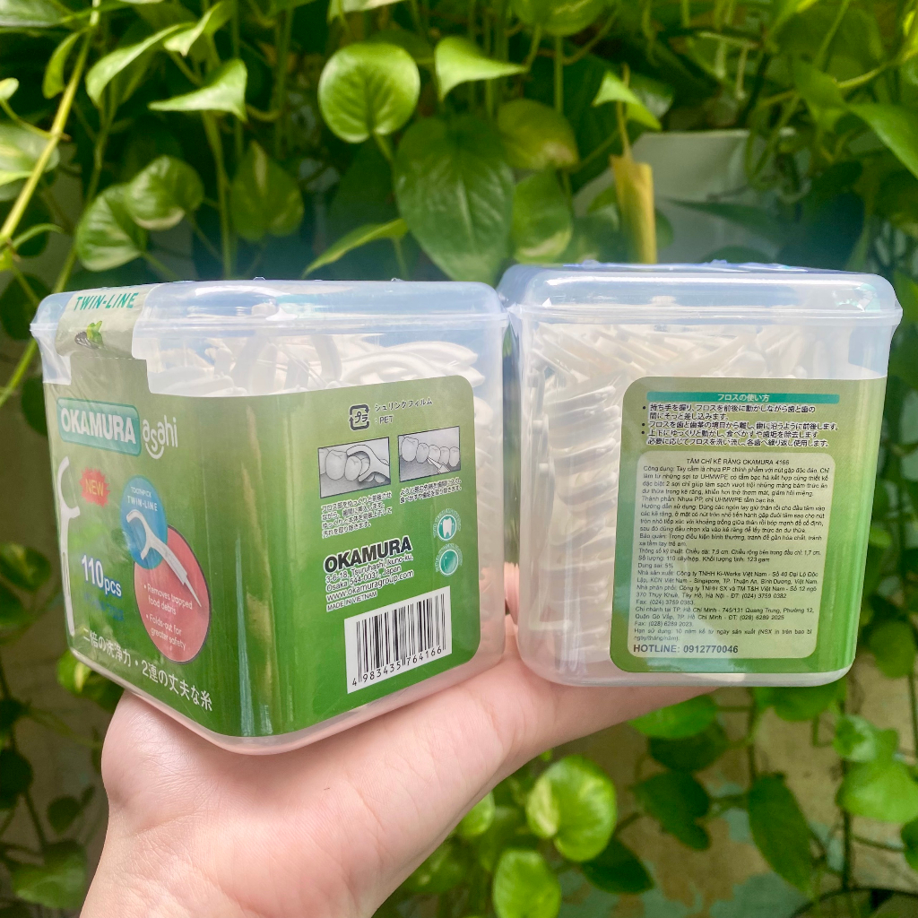 Tăm chỉ nha khoa Okamura hộp 110 cây