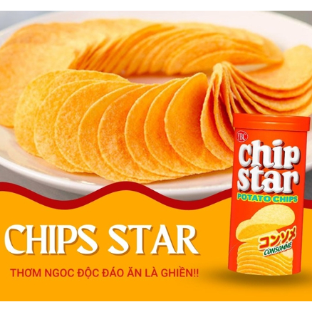 Khoai tây Chip Star cam vị súp 45g (mới)
