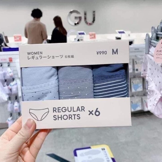 Quần chip GU size M (set 6 chiếc)