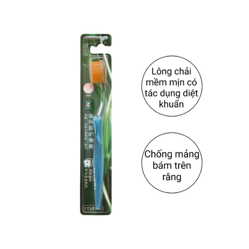 Bàn chải đánh răng Okamura Asahi Type A lông trắng