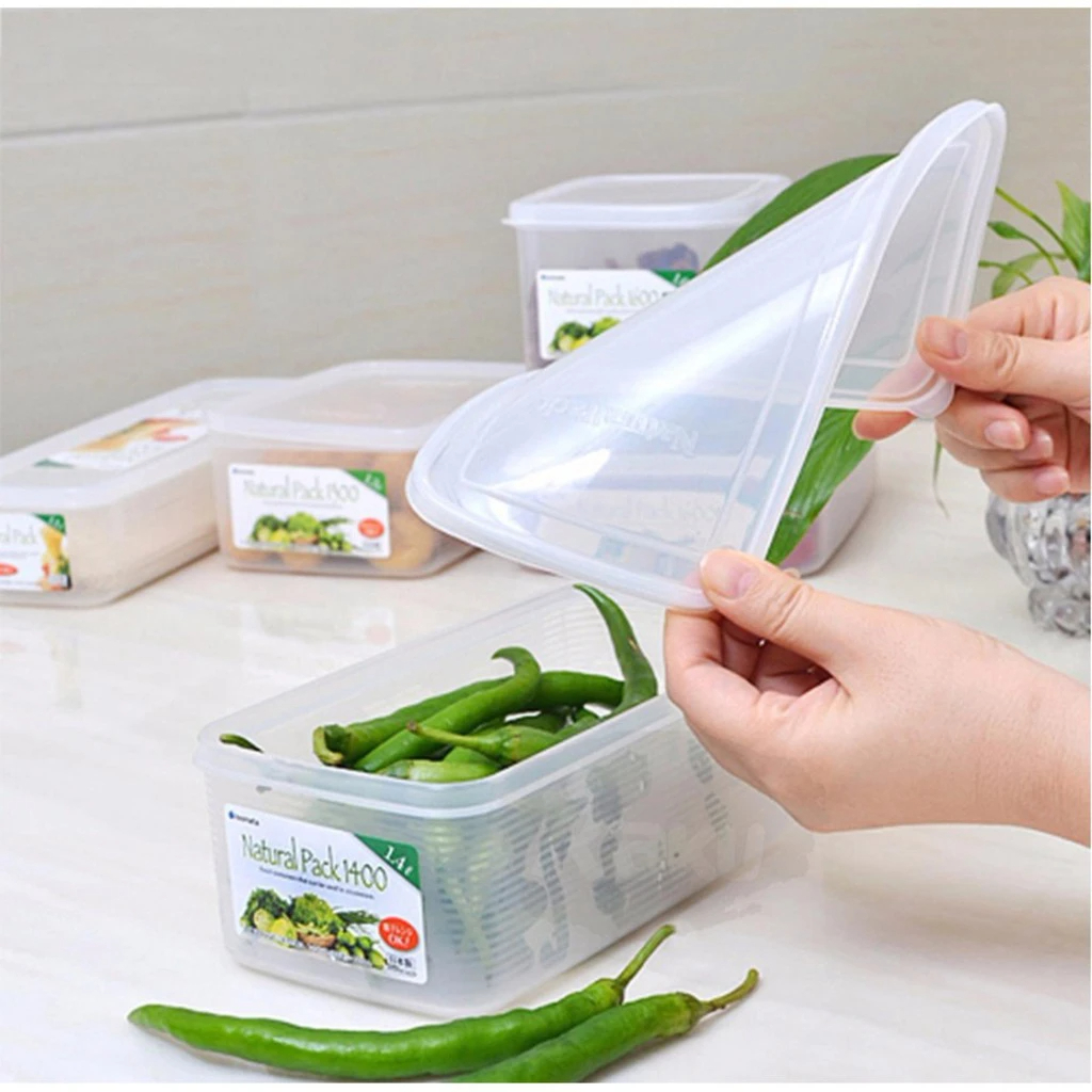 Hộp nhựa Inomata đựng thực phẩm 1.4L