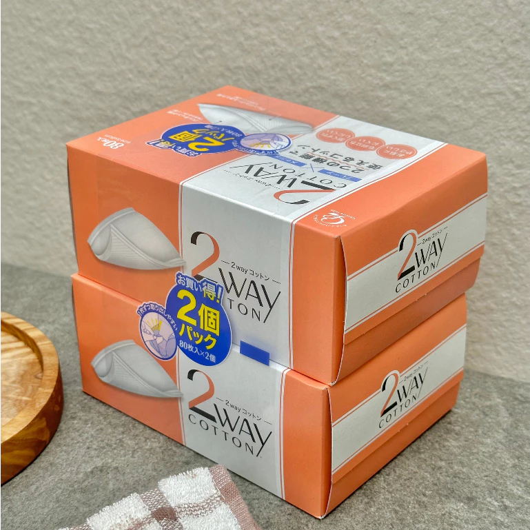 Bông tẩy trang cotton Labo 80 miếng