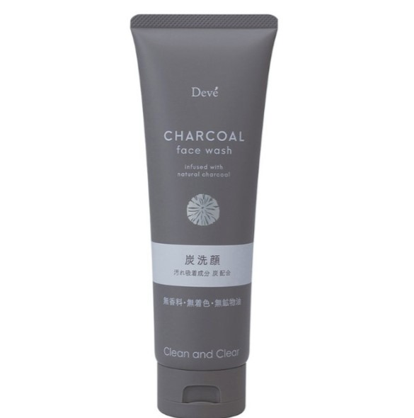 Sữa rửa mặt làm sạch sâu, chiết xuất than hoạt tính cho nam Deve 170g