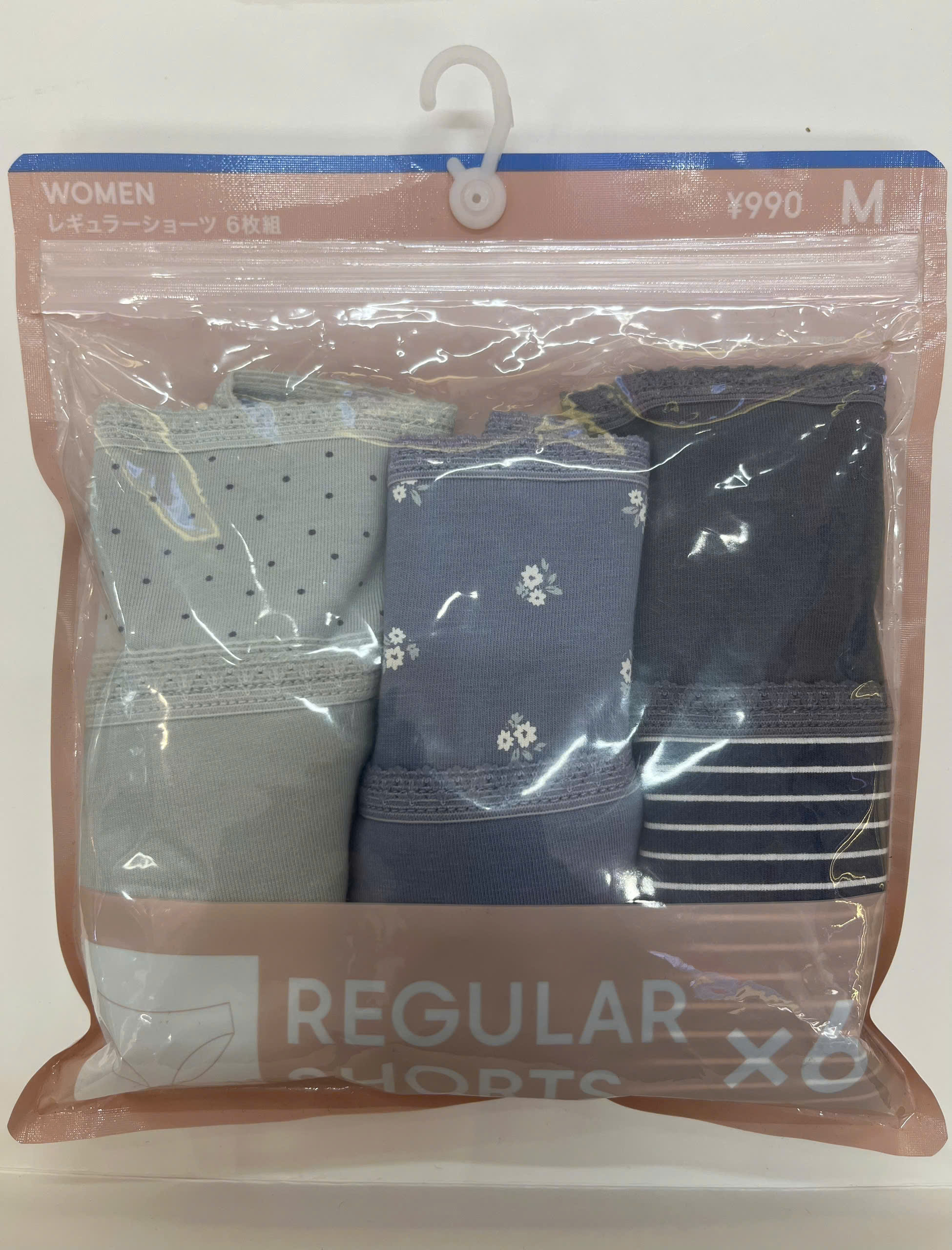 Set chip Gu 6 quần (made in Bangladesh) size M