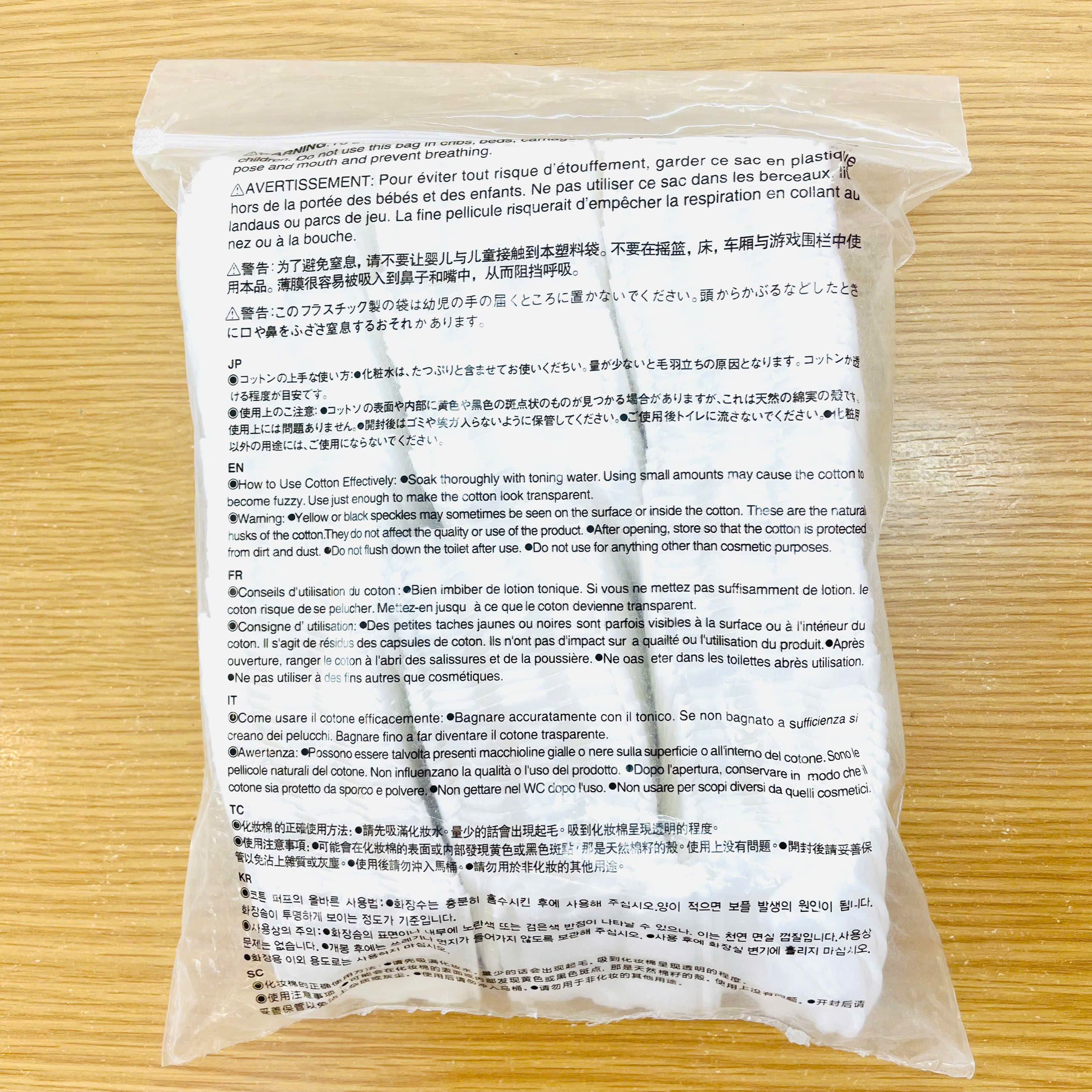 Bông tẩy trang Muji 189 miếng