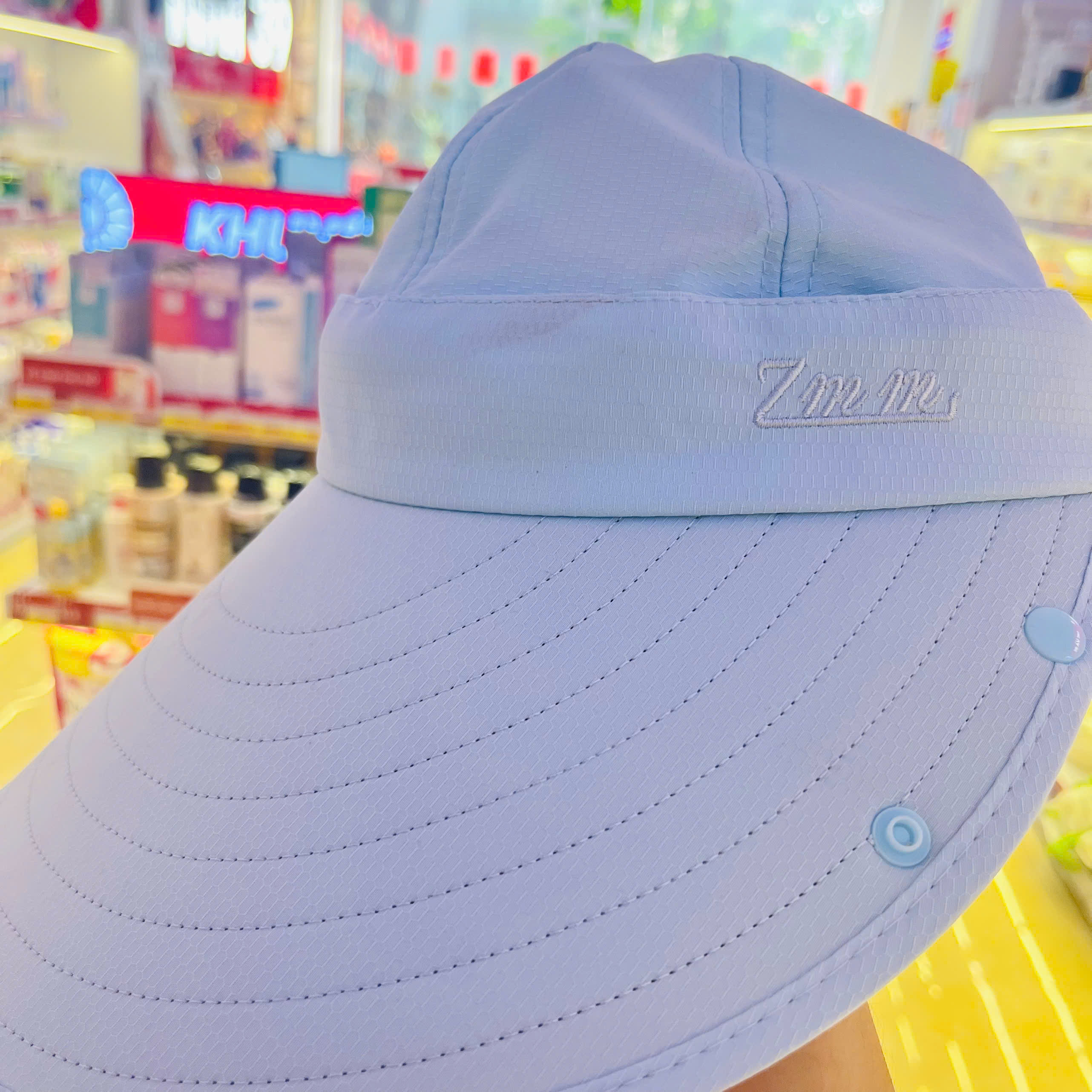 Mũ chống nắng Clover 360° 4WAY UPF50+ (xanh nhạt)