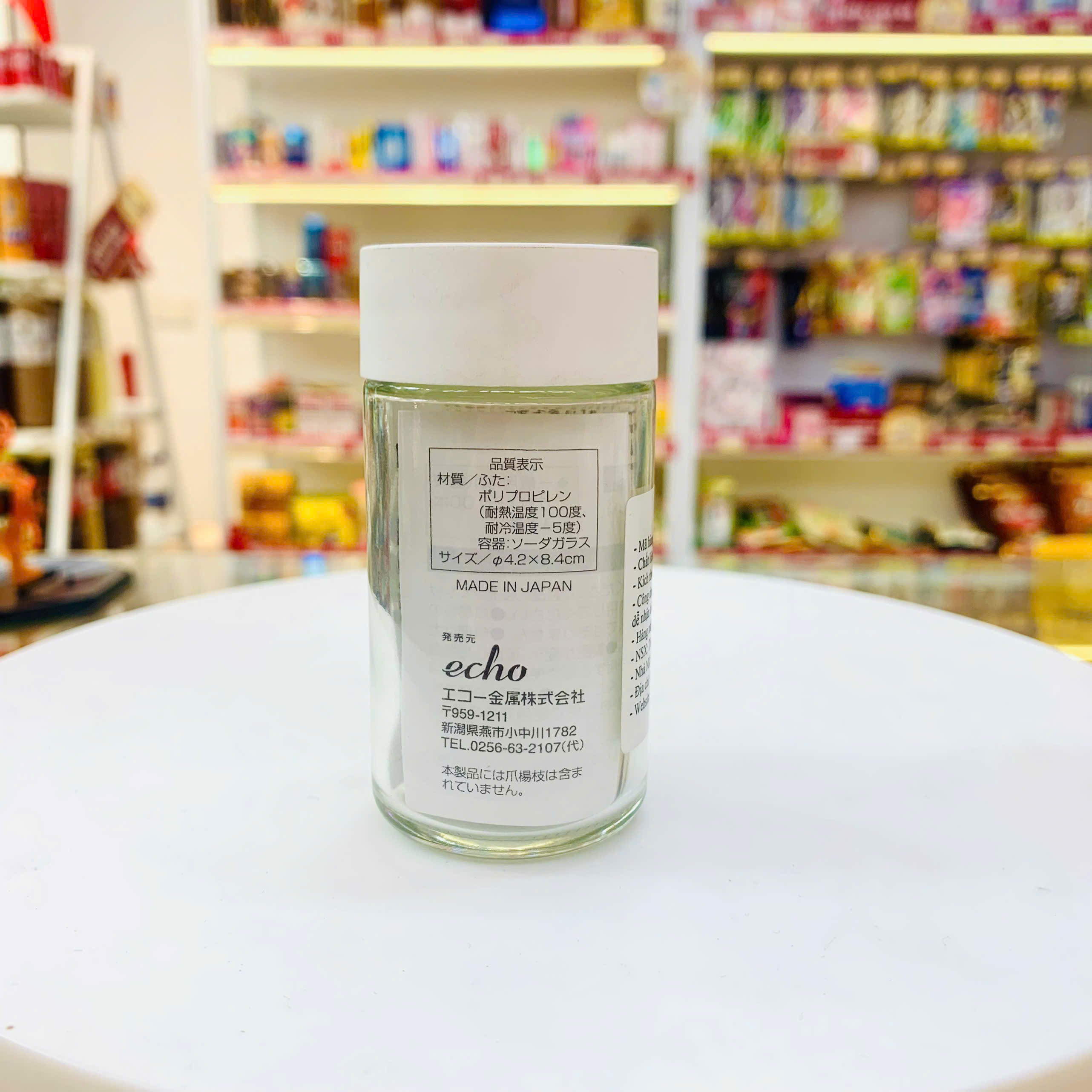 Lọ đựng tăm thủy tinh Echo