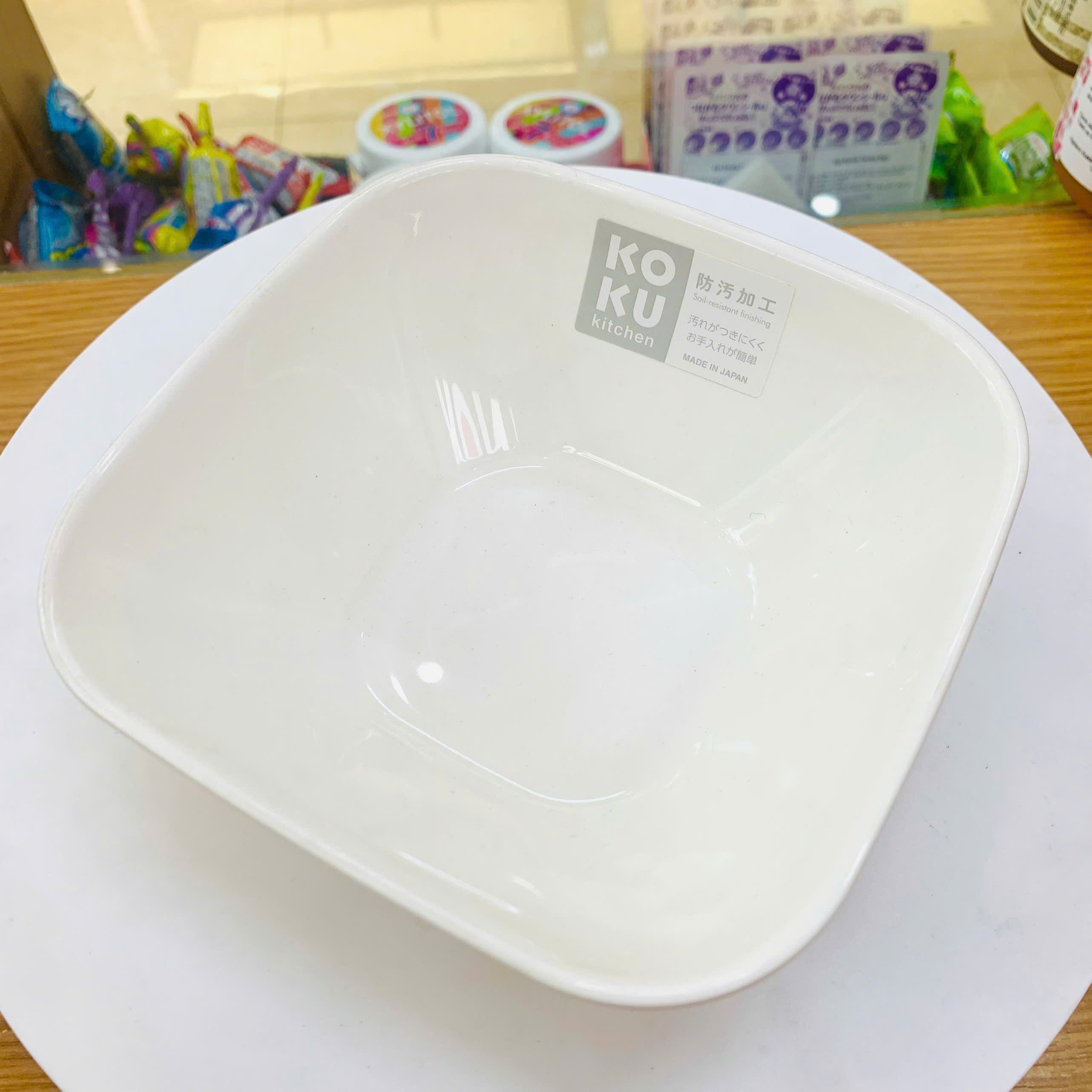 Bát soup dáng vuông màu xanh, size 13.5cm Kokubo