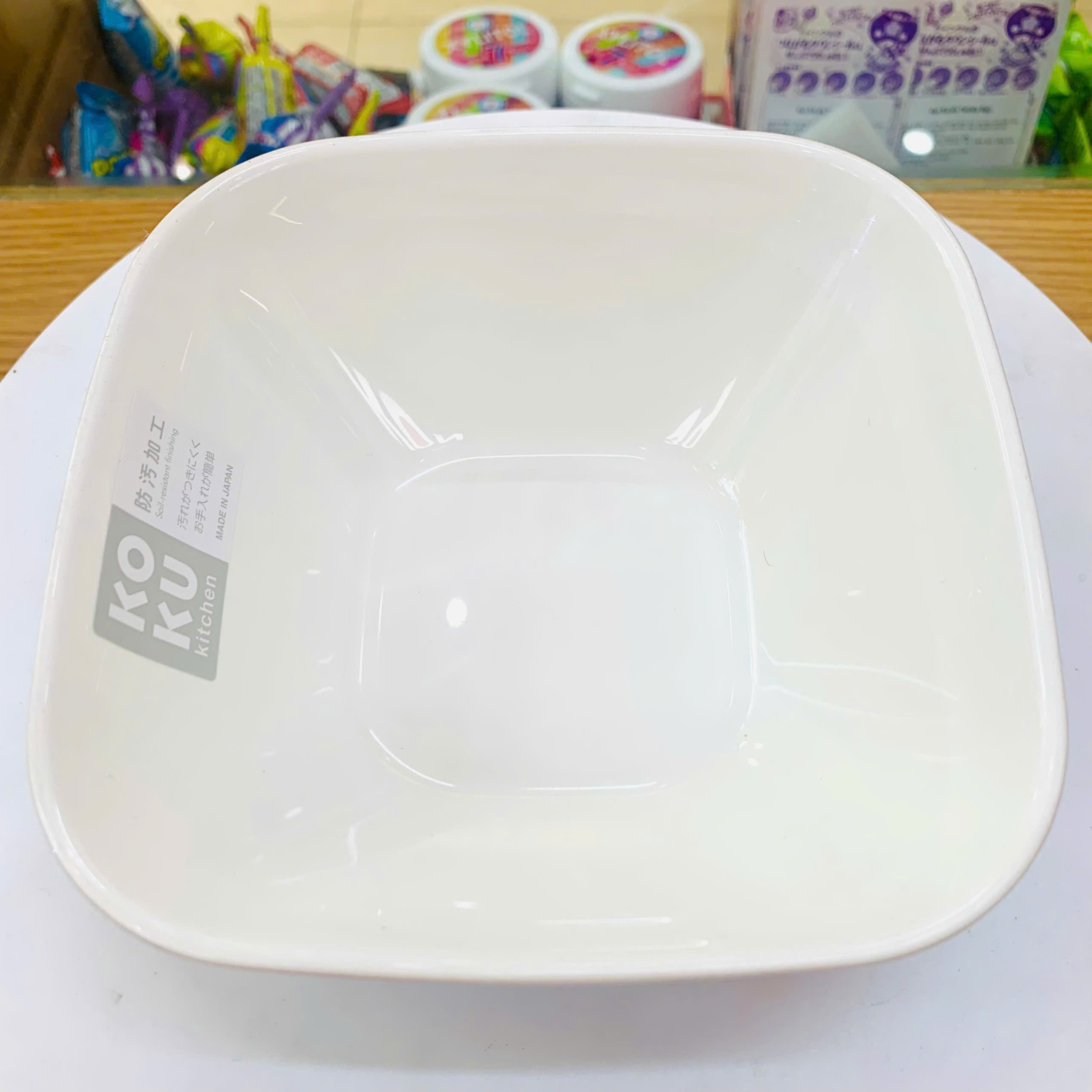 Bát soup dáng vuông màu vàng, size 13.5cm Kokubo