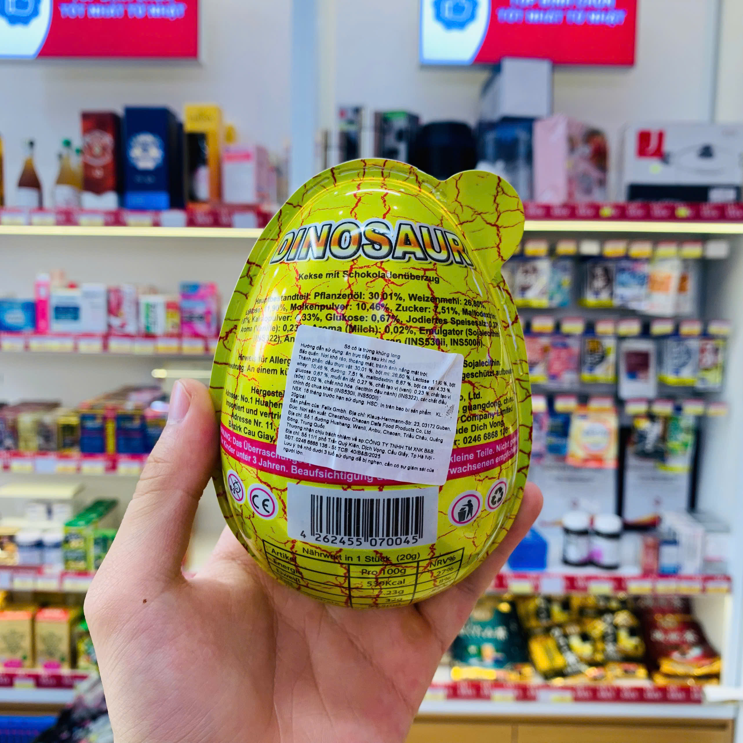 Trứng Socola khủng long