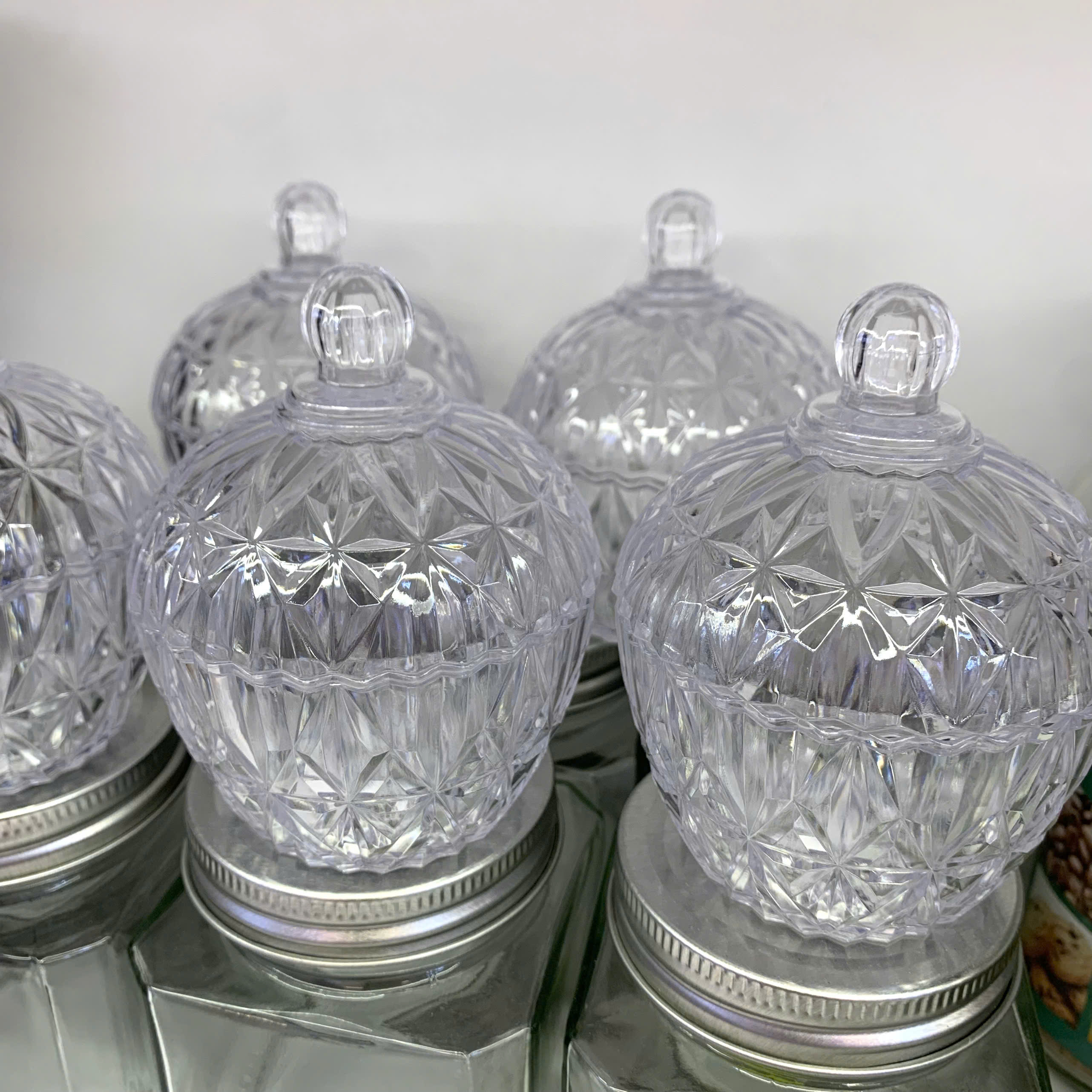 Hũ đựng bánh kẹo, mứt tết phòng khách Diamond 150ml