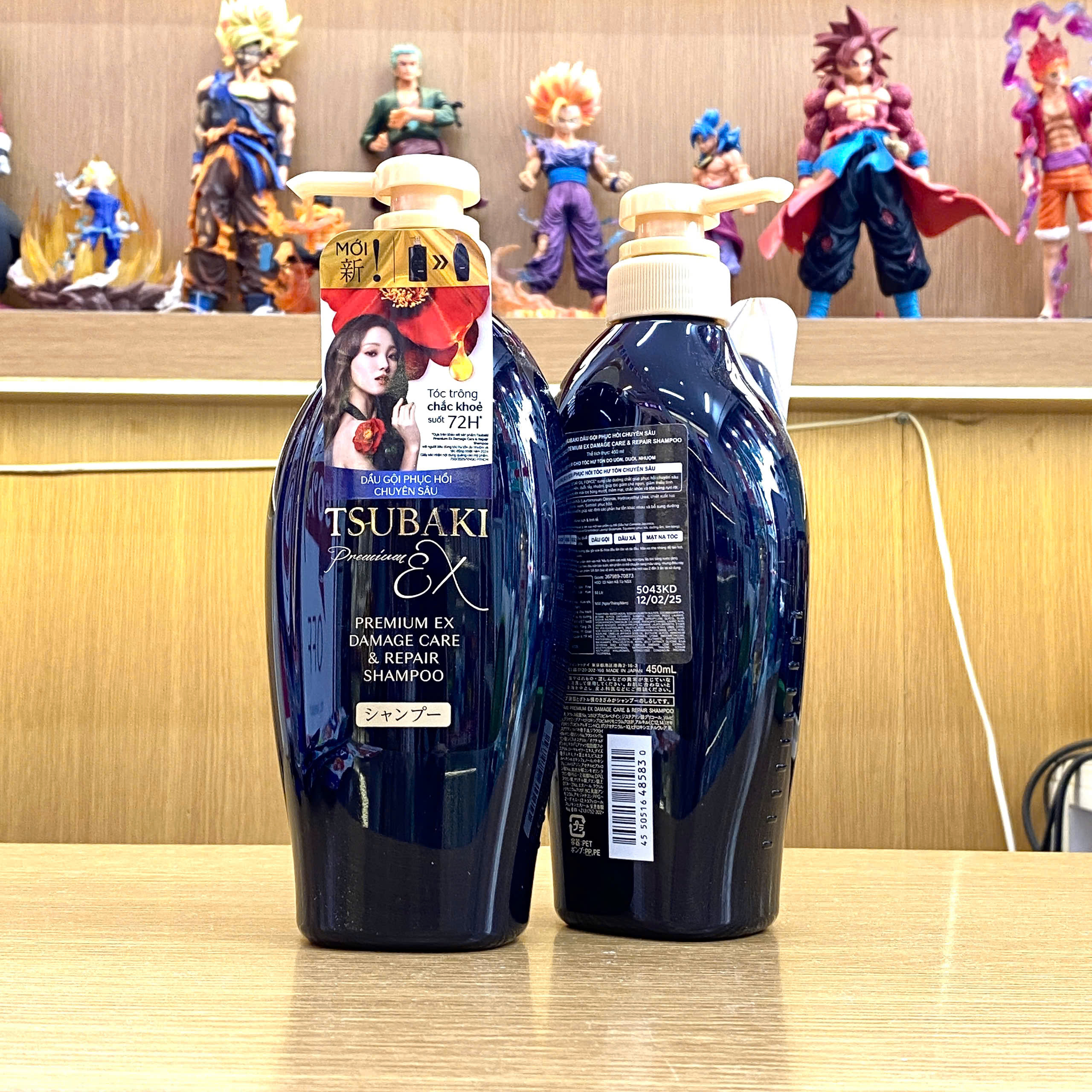 Dầu gội Tsubaki bản plamium màu đen 450ml