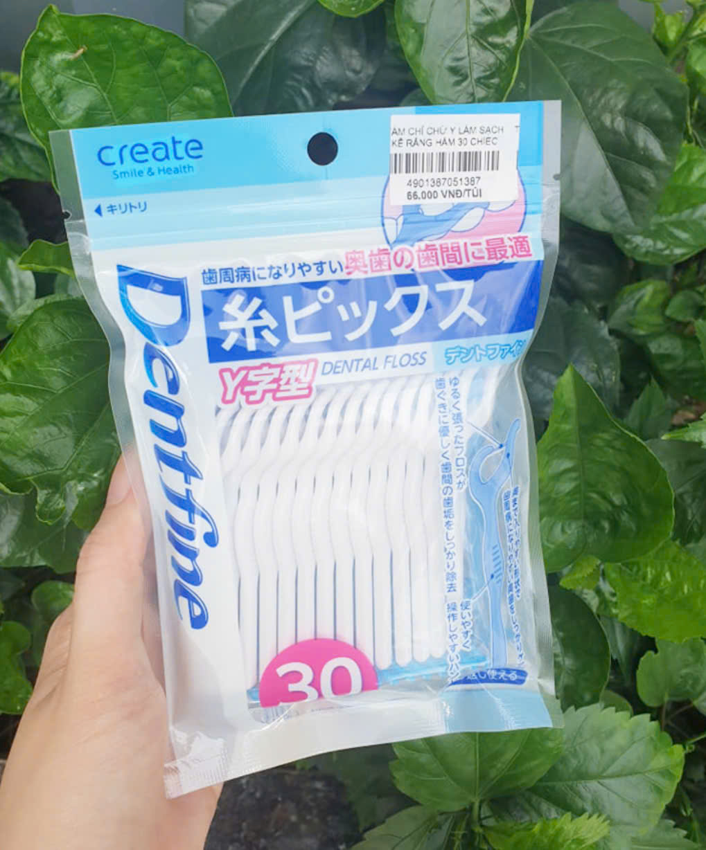 Tăm nha khoa Create Dental Floss hình chữ Y gói 30 chiếc