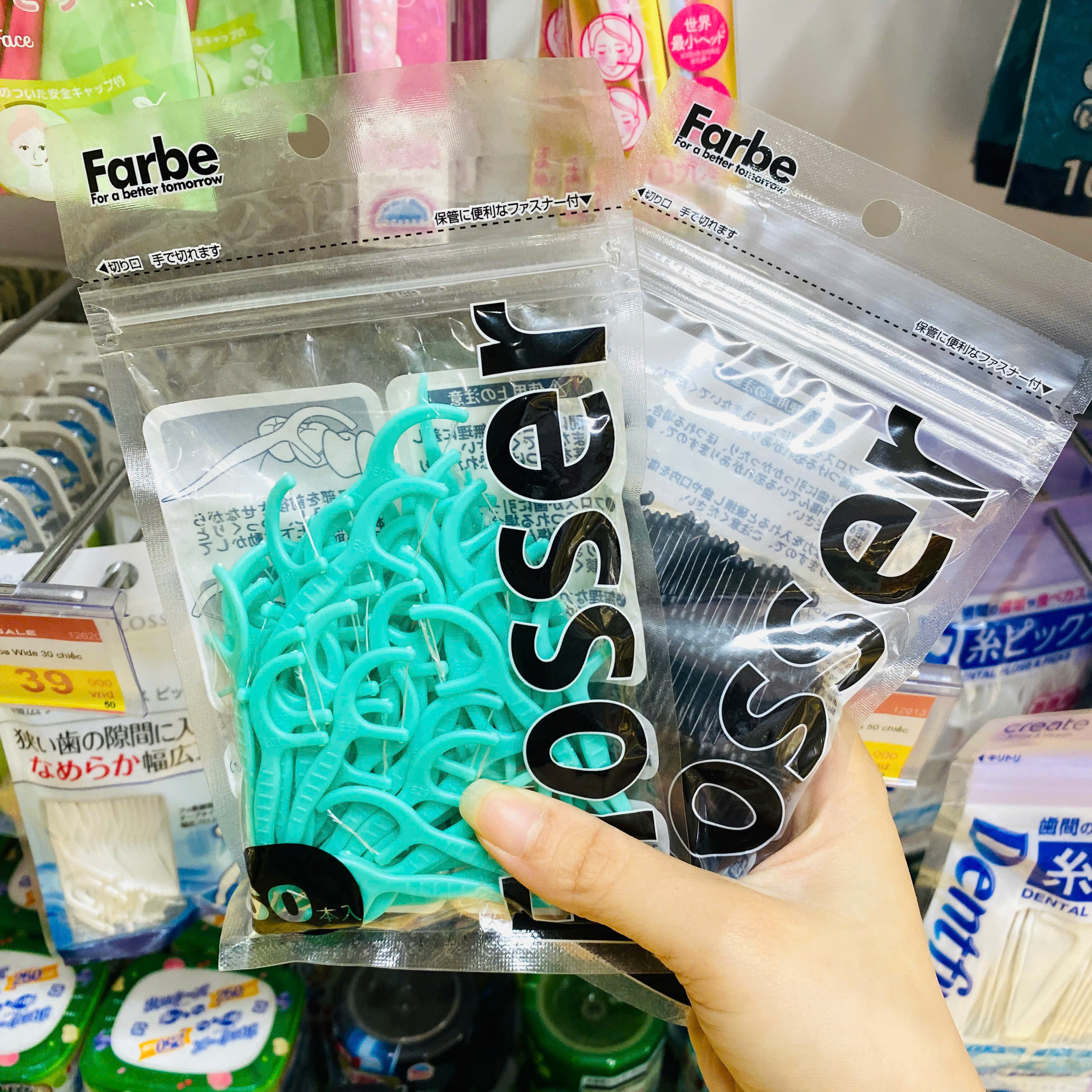 Tăm chỉ kẽ răng Okamura nhiều màu 40 cây