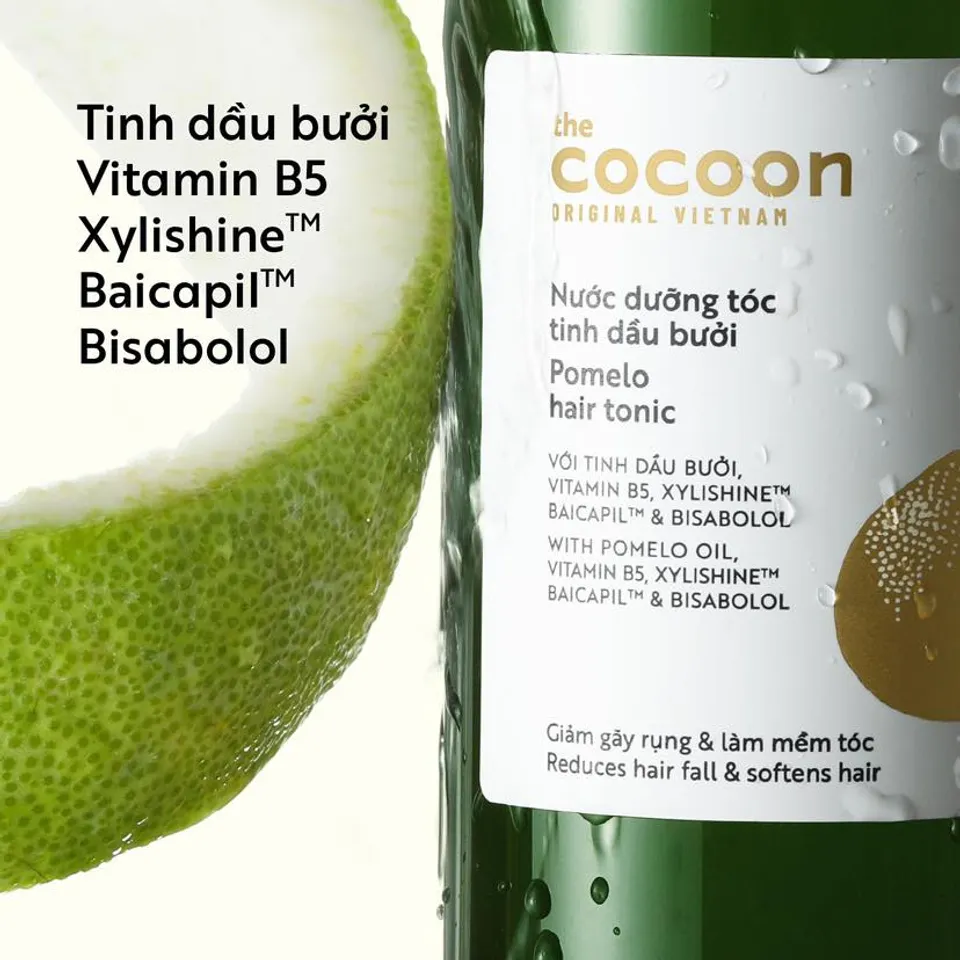 Nước dưỡng tóc tinh dầu bưởi Cocoon giảm gãy rụng làm mềm tóc 310ml