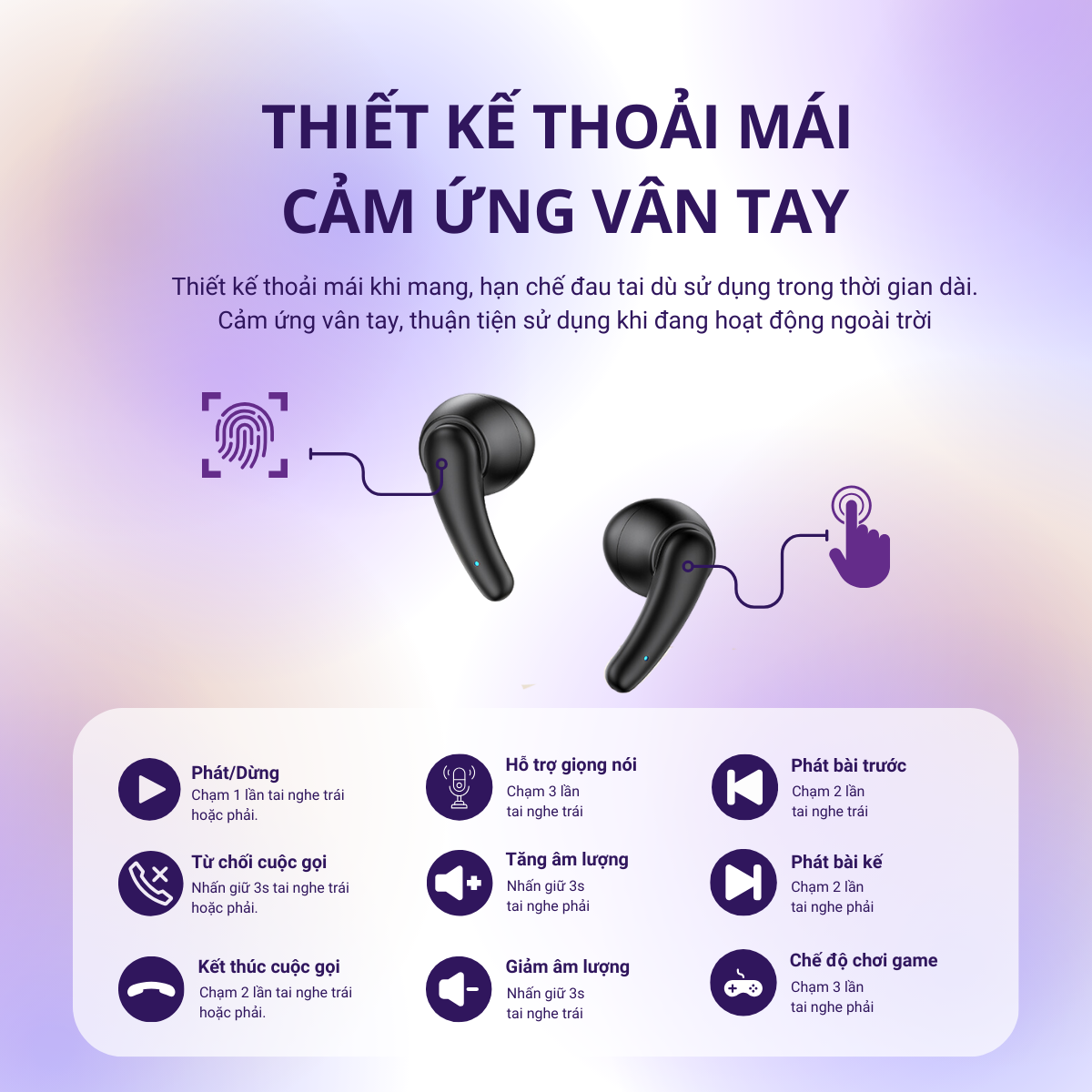Tai nghe bluetooth, không dây MZE Sonic Go I - BE01