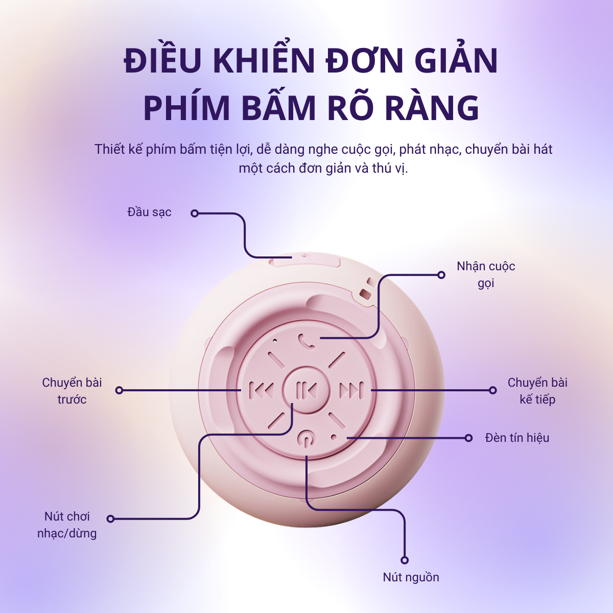 Loa bluetooth không dây,  mini MZE Wave Go I - BS02
