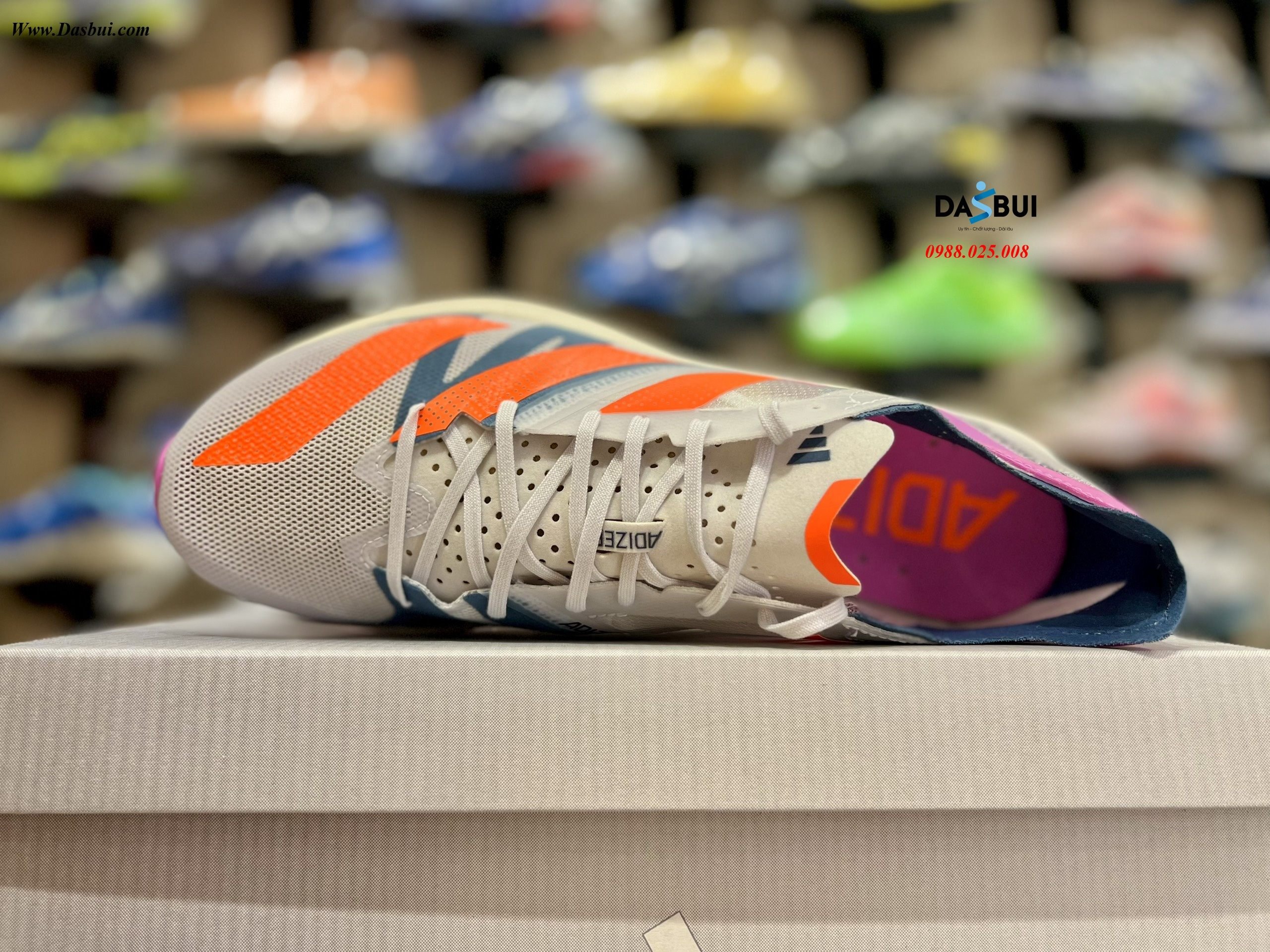 GIÀY CHẠY BỘ ADIZERO TAKUMI SEN 8 - GX6669 form ôm nên Tăng Size