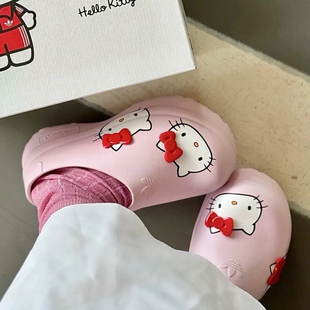 Giày Adiform Stan Smith Mules Clear Pink x Hello Kitty IG4446