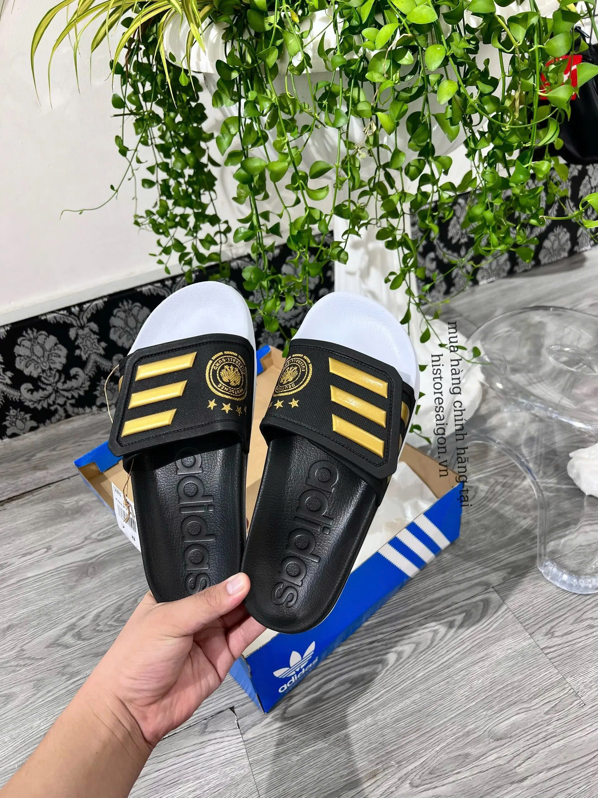 Dép  adilette tnd tuyển Đức gx9706