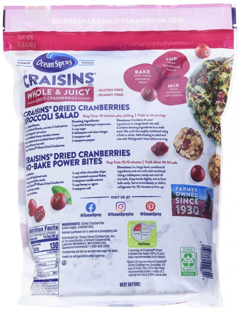 NAM VIỆT QUẤT SẤY KHÔ CRAISINS 1.81Kg KHÔNG ĐƯỜNG- NGUYÊN VỊ TỰ NHIÊN