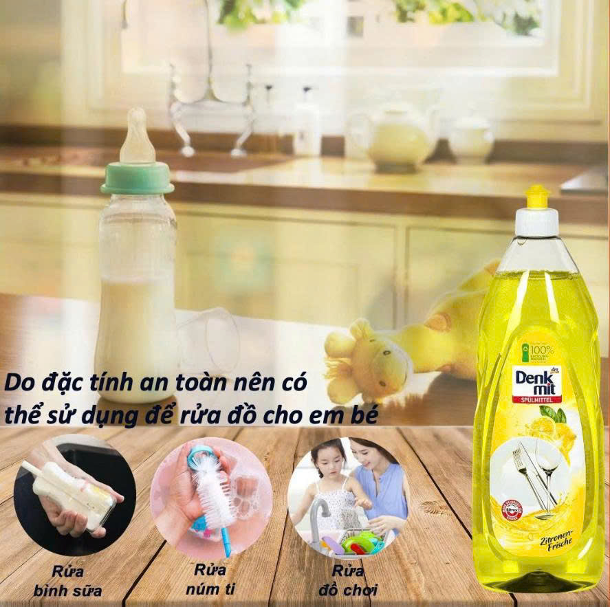 Nước rửa bát Denkmit Spülmittel Zitronen-Frische, 1L là sự lựa chọn hoàn hảo