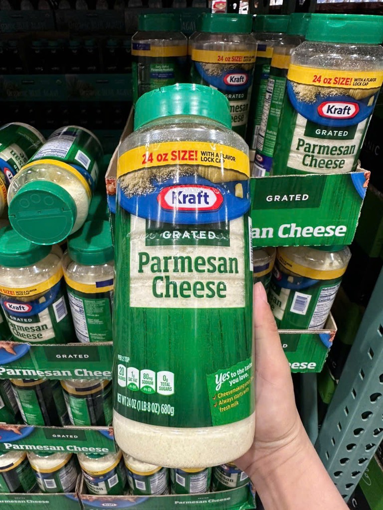 Bột phô mai rắc Parmesan KRaft Cheese 680g