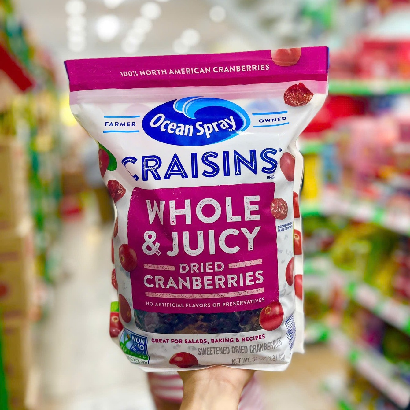 NAM VIỆT QUẤT SẤY KHÔ CRAISINS 1.81Kg KHÔNG ĐƯỜNG- NGUYÊN VỊ TỰ NHIÊN