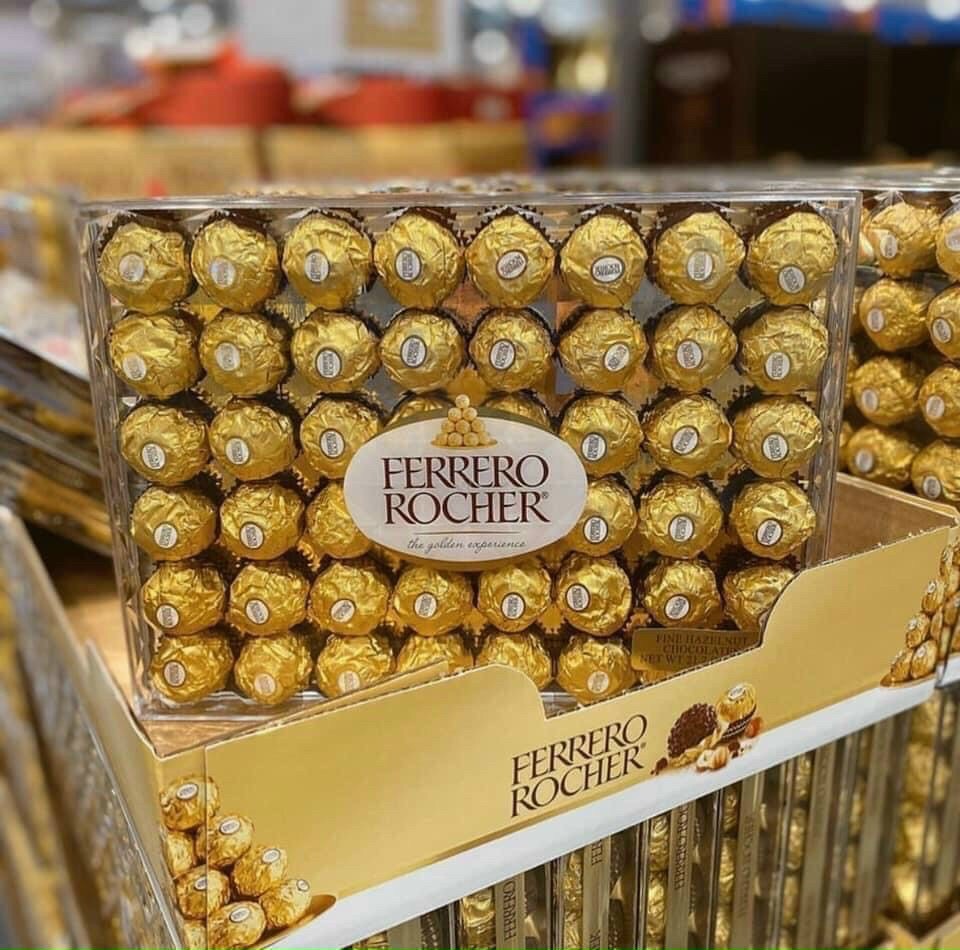 Hộp Socola ferrero rocher 48 viên 600g của Mỹ