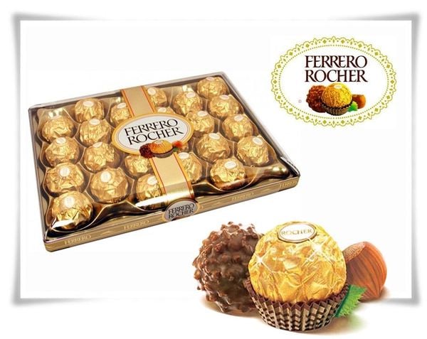 Hộp Socola ferrero rocher 48 viên 600g của Mỹ