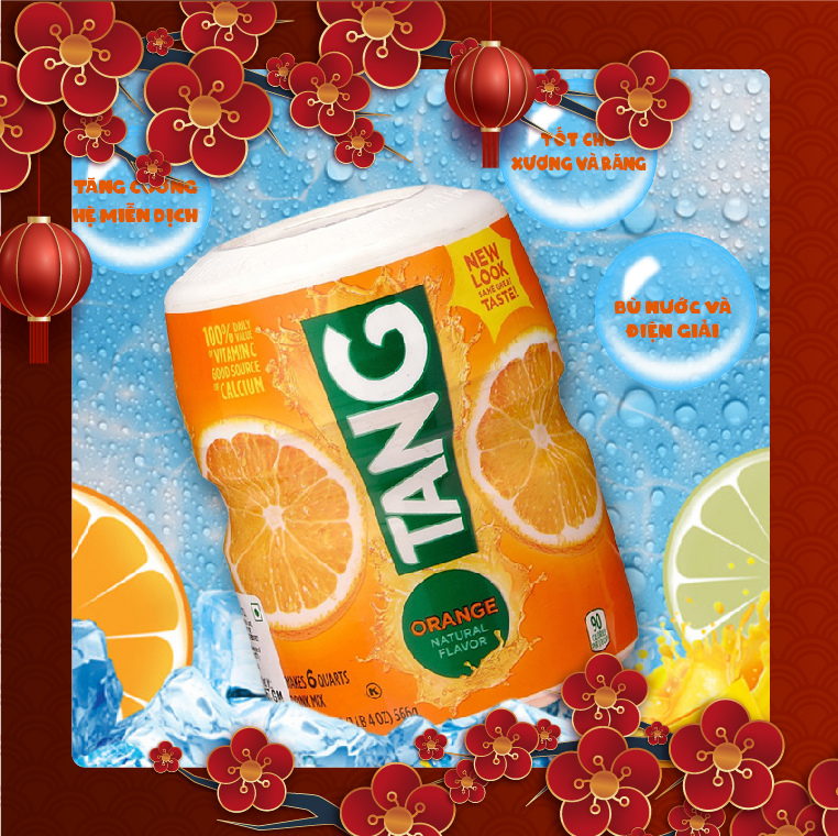 Bột cam TANG hàng Mỹ 566g