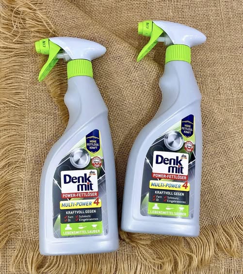 COMBO: Xịt lau kính + nước rửa chén + bình xịt loại dầu mỡ (hàng nội địa Đức)