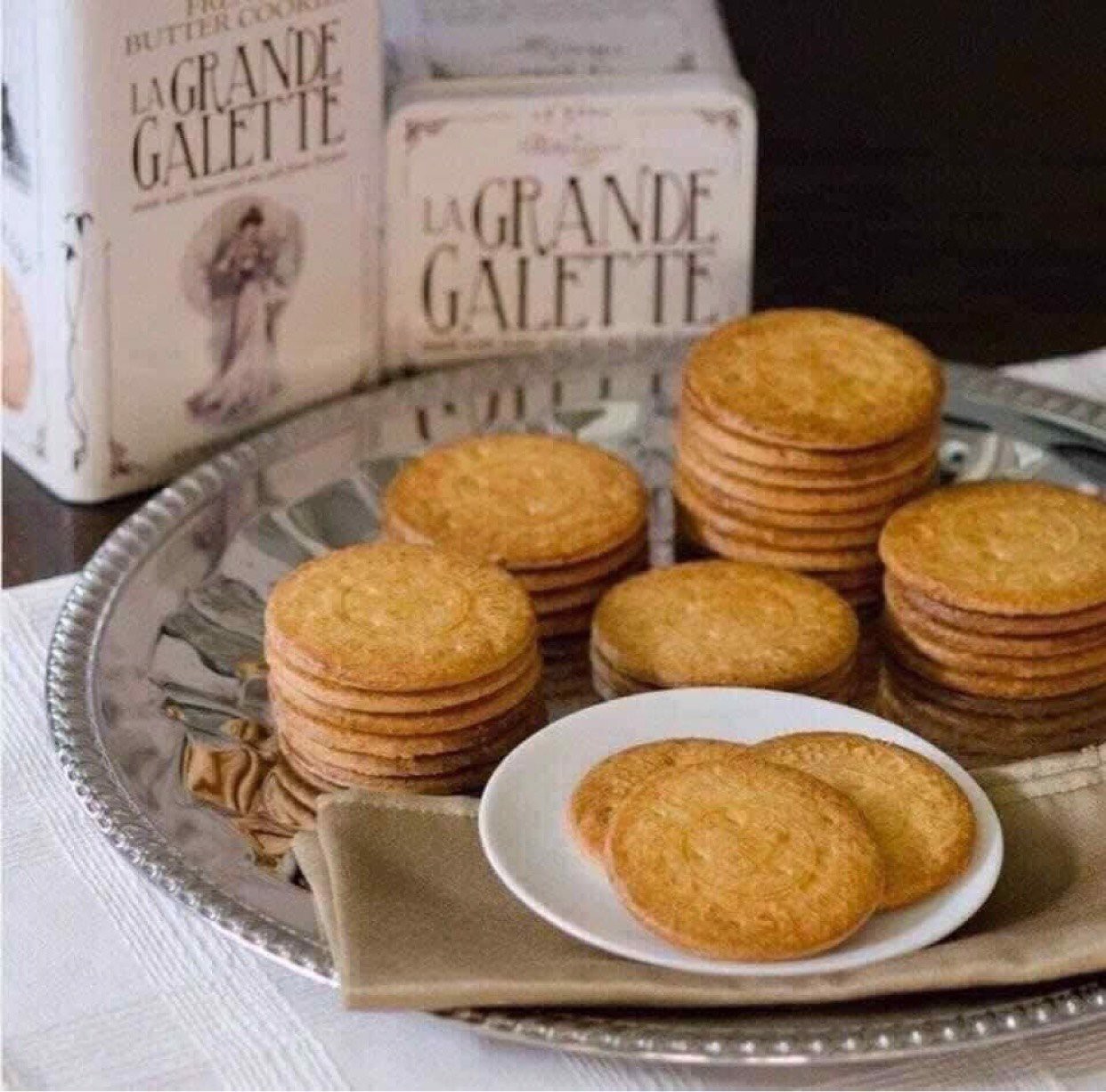 Bánh quy bơ La Grande Galette French Butter Cookies của Pháp