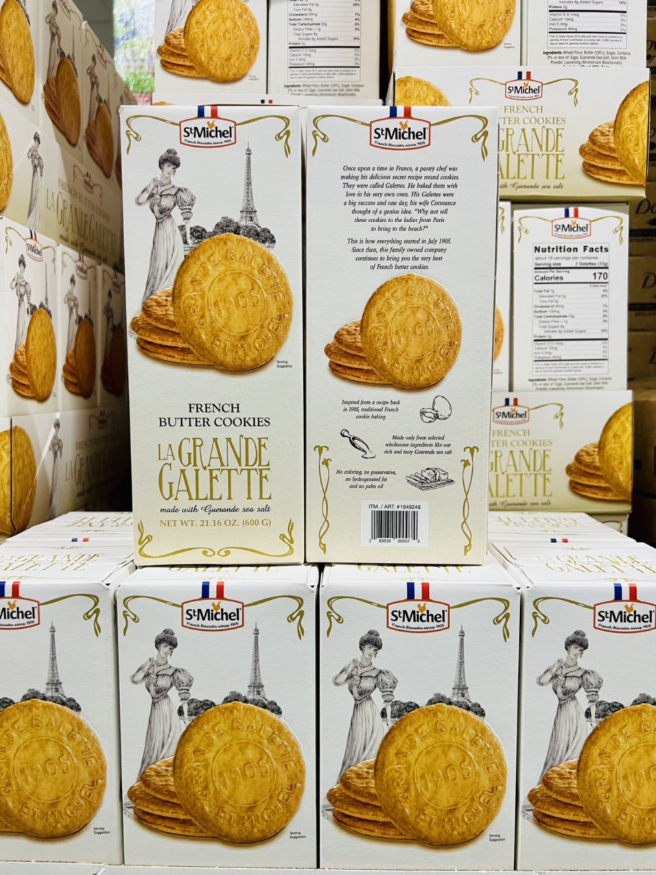 Bánh quy bơ La Grande Galette French Butter Cookies của Pháp