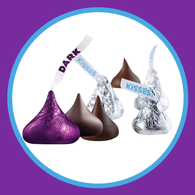 Hershey Kisses tím có vị hơi đắng 283g