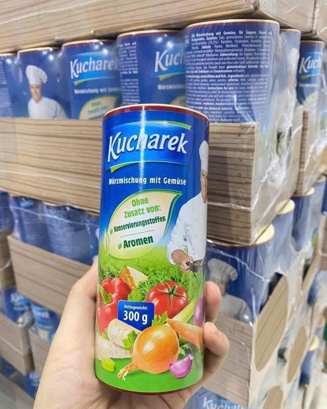 Hạt nêm thuần chay Kucharek 100% chiết xuất rau củ hữu cơ (Hộp 300g)