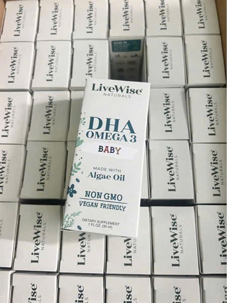 DHA Omega-3 Dạng Giọt LiveWise Baby - DHA thuần chay cho trẻ sơ sinh và trẻ lớn