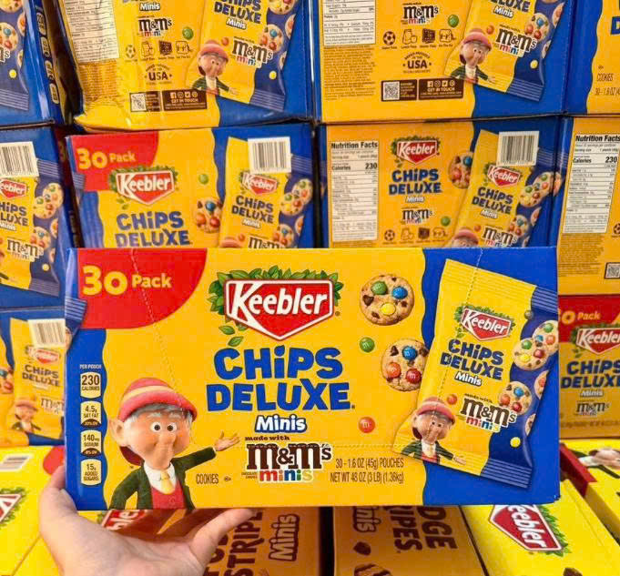 BÁNH QUY KEEBLER CHIPS DELUXE MINIS M&M’S MINIS 45G x 30 (1.36KG) U.S.A
