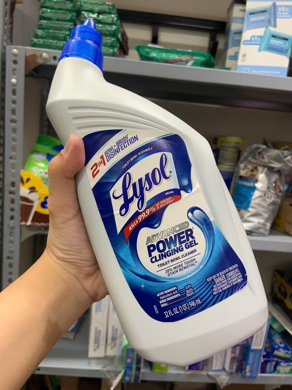CHAI TẨY RỬA BỒN CẦU Lysol Advanced Toilet Bowl Cleaner-hàng nhập Mỹ