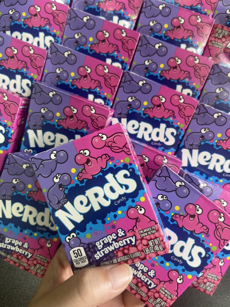 Kẹo trái cây viên Nerds vị dâu nho
