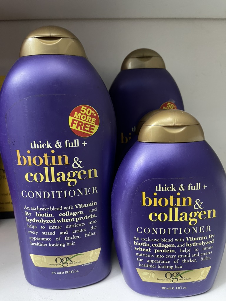 Dầu Xả Kích Thích Mọc Tóc Biotin & Collagen OGX 385ml